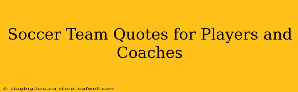 Soccer Team Quotes for Players and Coaches