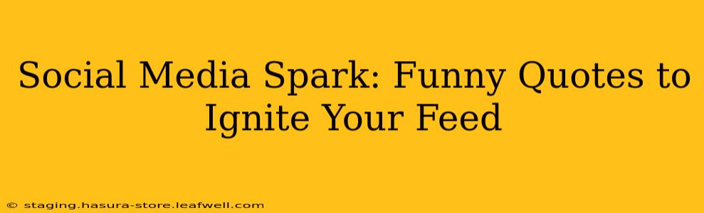 Social Media Spark: Funny Quotes to Ignite Your Feed