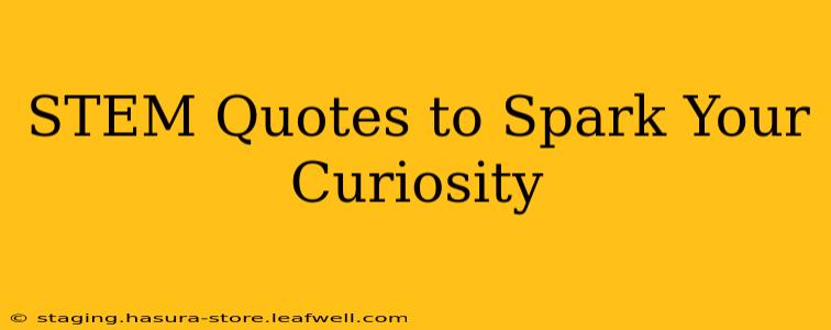 STEM Quotes to Spark Your Curiosity
