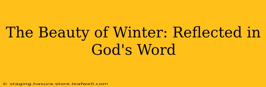 The Beauty of Winter: Reflected in God's Word
