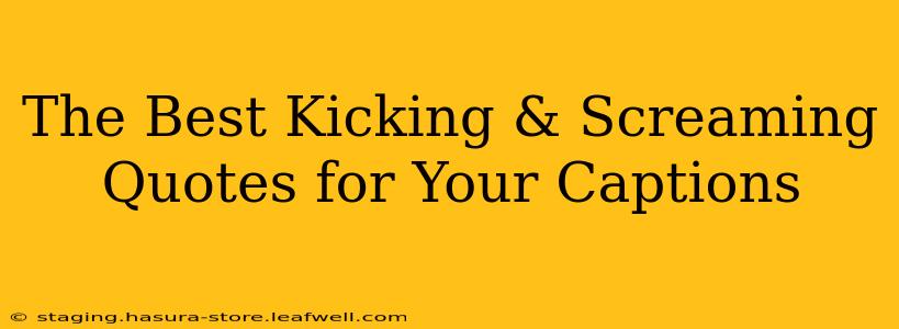 The Best Kicking & Screaming Quotes for Your Captions