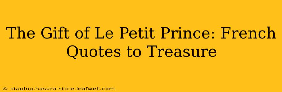 The Gift of Le Petit Prince: French Quotes to Treasure