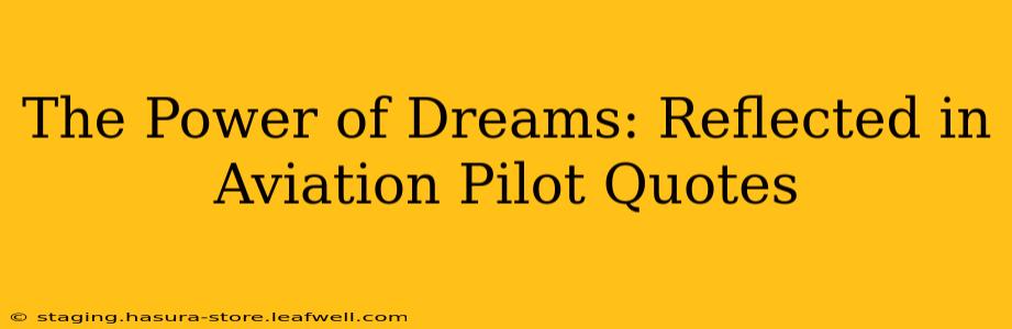 The Power of Dreams: Reflected in Aviation Pilot Quotes