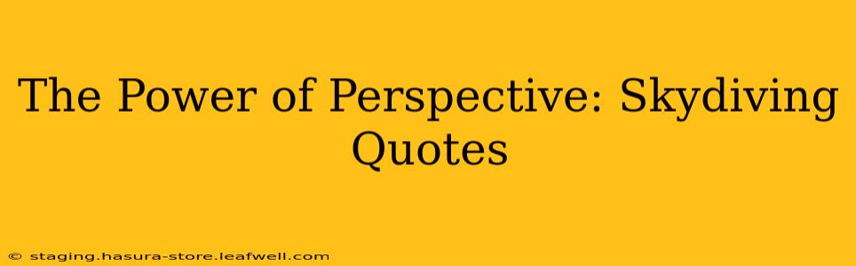 The Power of Perspective: Skydiving Quotes