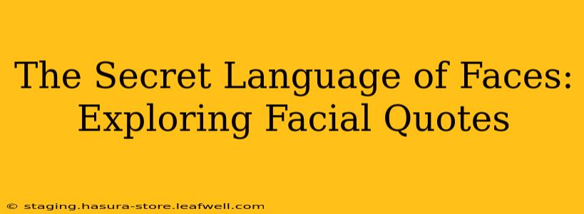 The Secret Language of Faces: Exploring Facial Quotes