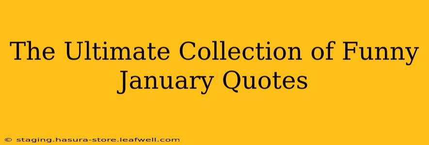 The Ultimate Collection of Funny January Quotes
