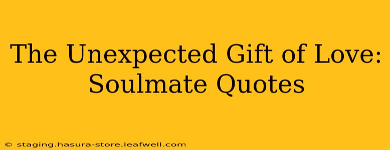 The Unexpected Gift of Love: Soulmate Quotes