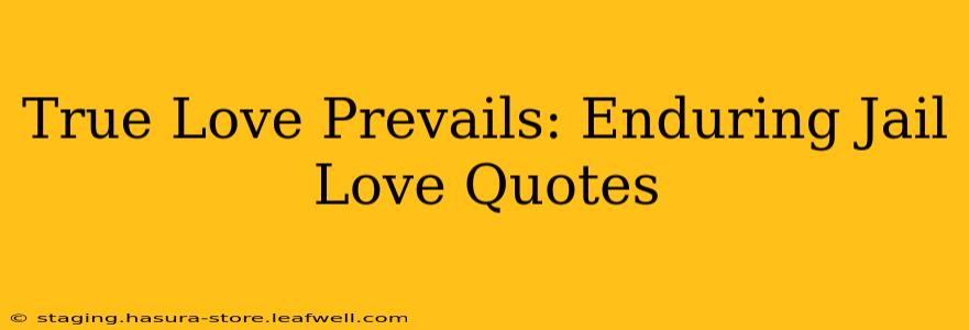 True Love Prevails: Enduring Jail Love Quotes