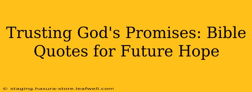 Trusting God's Promises: Bible Quotes for Future Hope