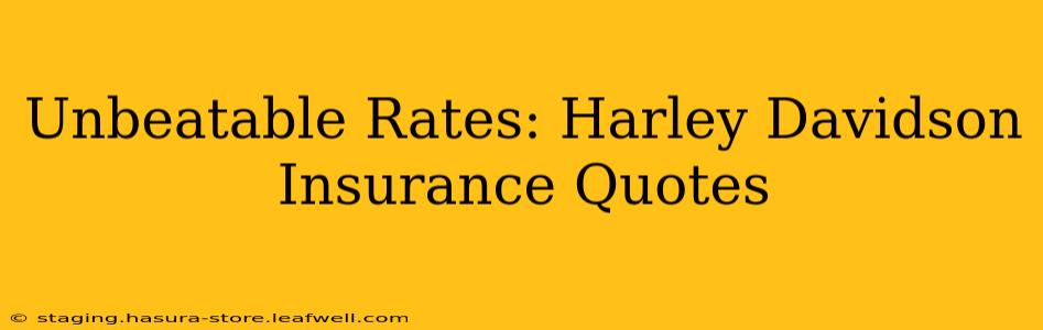 Unbeatable Rates: Harley Davidson Insurance Quotes