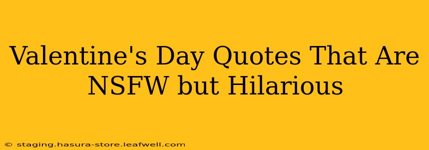 Valentine's Day Quotes That Are NSFW but Hilarious