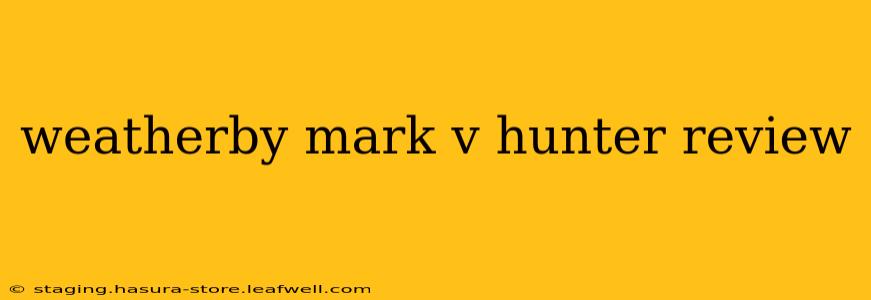weatherby mark v hunter review