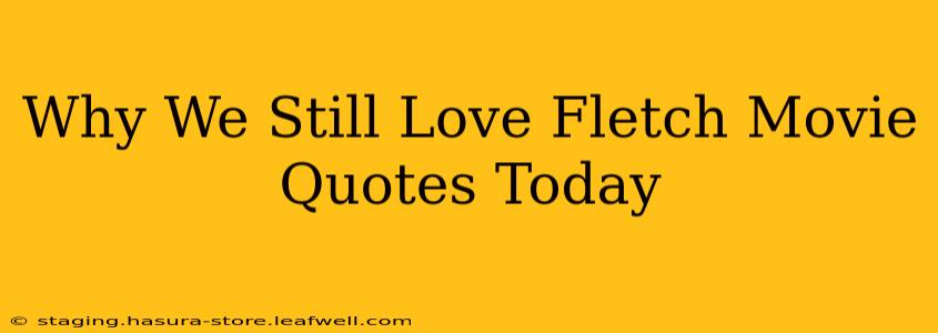 Why We Still Love Fletch Movie Quotes Today