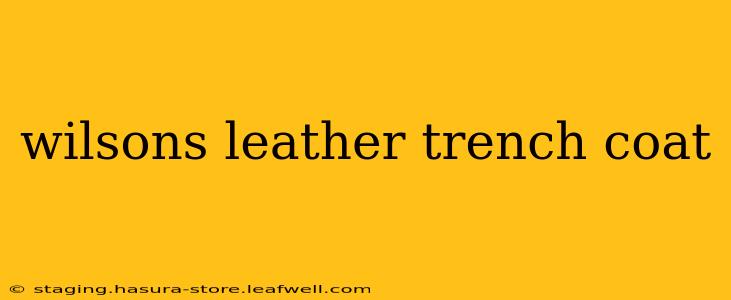 wilsons leather trench coat