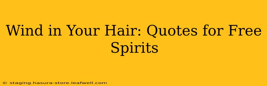 Wind in Your Hair: Quotes for Free Spirits