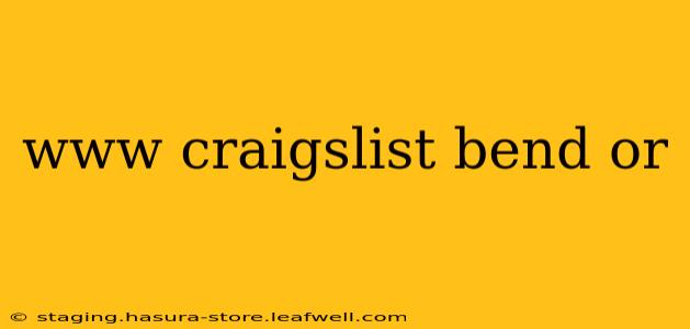 www craigslist bend or